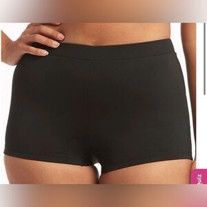 NWT SEA LEVEL ESSENTIALS BOY LEG PANT BLACK SWIM BOTTOMS SZ 6